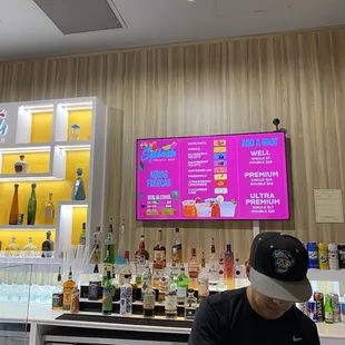 a man sitting at the bar