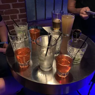 Jolly Rancher shooters are delicious. And also the Hendricks Gin and tonic.