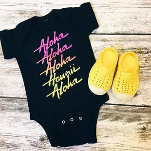 Project Aloha baby onesies + Natives