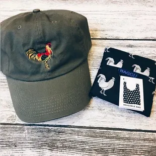Project Aloha hat + Baggu reusable bags