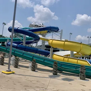 The 3 main outdoor water slides