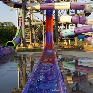 My son could not stop sliding  Lots of fun