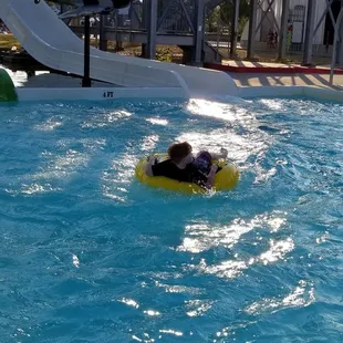 My son had a blast on the float ride!