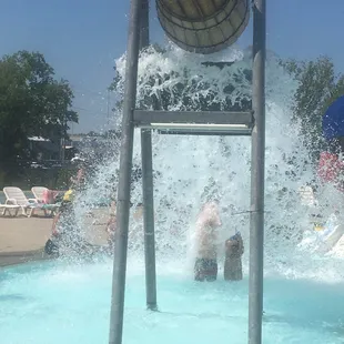 Splash features for the younger kids.