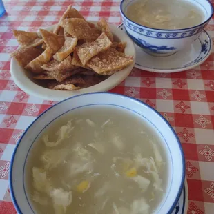 Egg drop soup with lunch special