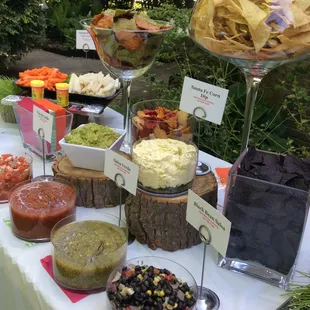 Mexican appetizer buffet