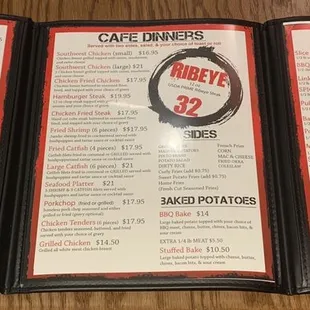 Inside menu