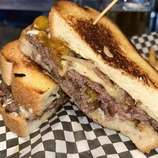The Patty Melt My Face Burger