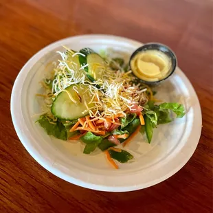 Side House salad, honey mustard dressing