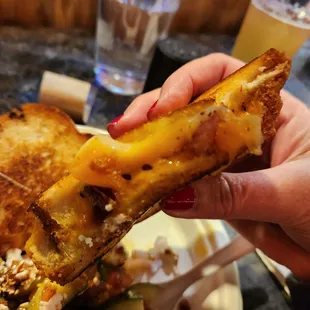 Grilled cheese plus bacon. Delish!