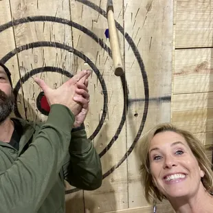 Having fun on our date night!