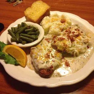 a plate of food on a table