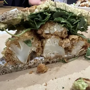 Cauliflower sandwich
