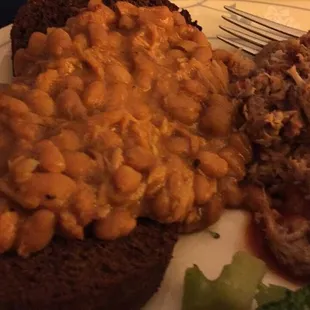 Brought a family pack home. Let the wife eat the corn cakes. Put the left over beans on toasted B&amp;M canned brown bread. Yum!