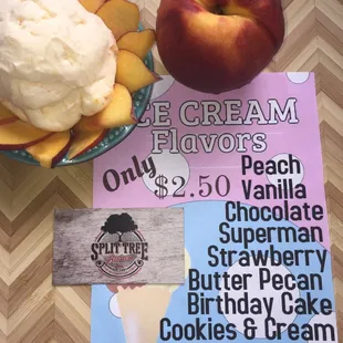 Hand scooped ice cream!