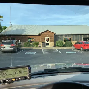 a view from inside a car