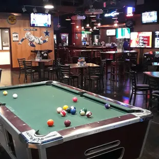I like to come play pool at the bar here.