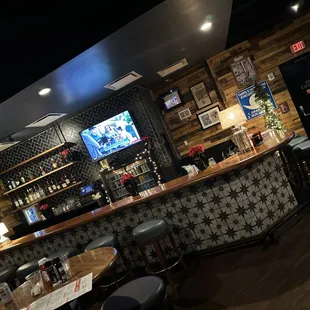 Back bar area by the pool table