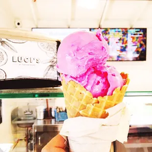 Prickly pear sorbet!