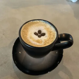 Cappuccinos and lattes made in-house