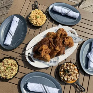 Tuesday Family Meal Fried Chicken 8 PIece + 3 Family Sides for $40 at Spoke and Hub