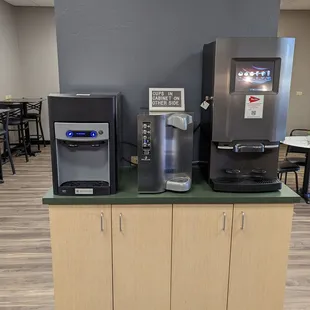 Free coffee and water