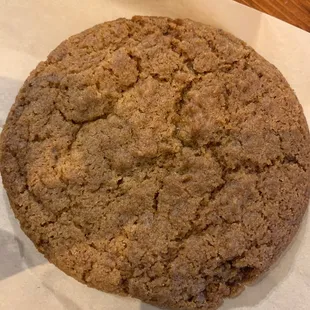 Bacon fat gingersnap cookie