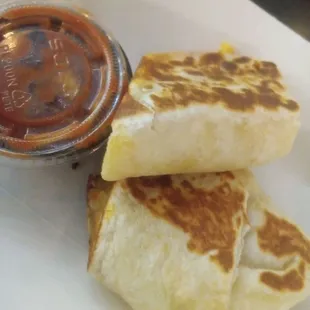 Bacon breakfast burrito