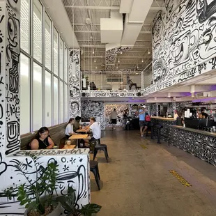 the interior of a restaurant