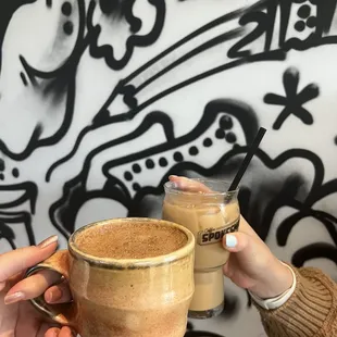 Chider &amp; iced latte