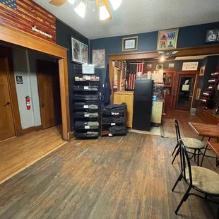 kitchen and dining area