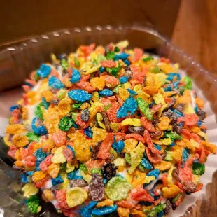 Fruity Pebble Donut