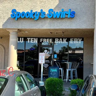 the front of a store