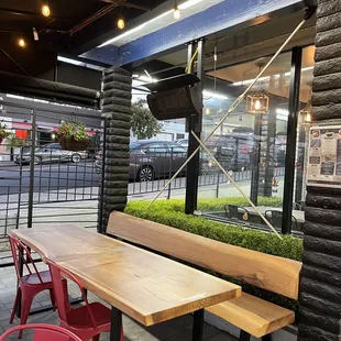 Outdoor seating area