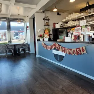 the interior of a restaurant