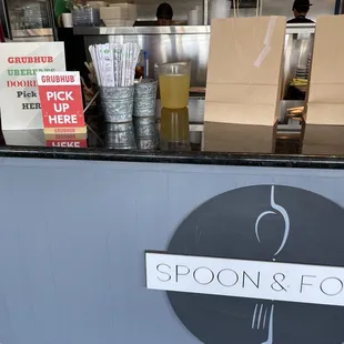 Front counter to pick up order