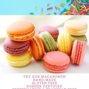 We have a variety of  macarons flavors
