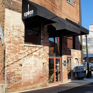 Exterior of Spoon Market and Deli, urban revitalization in downtown Wooster, Ohio.