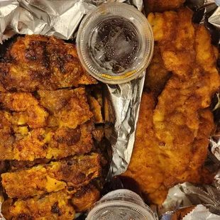 Meat jun and fish jun combo