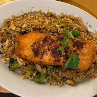 Salmon Thai Basil Fried Rice