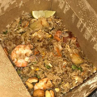 Pineapple Fried Rice with Shrimp