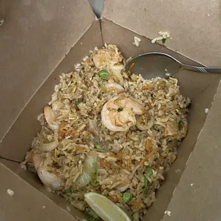 Traditional Fried Rice with shrimp