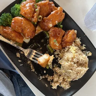 Orange chicken!