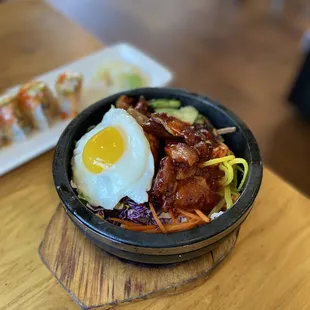 Spicy Chicken Dolsot Bibimbop