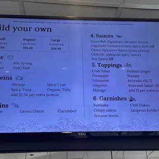 2025 Menu
