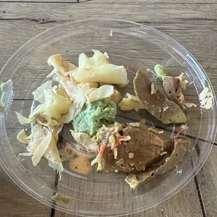 Fish is tasty but why do you charge someone extra for avocado that looks like this?