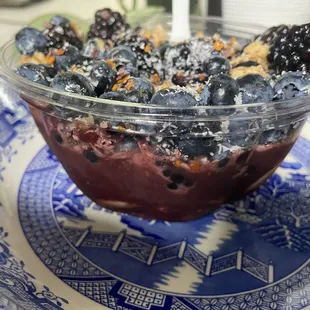 New Moon Bowl. It appears full, but really is a bunch of berries smashed into a barely-there, runny base.