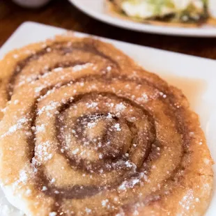 Cinnamon Roll Pancakes with Maple Coffee Glaze