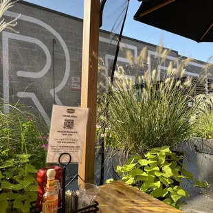 Lovely outdoor seating