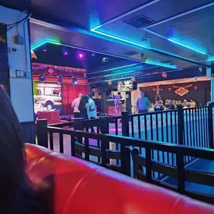 people eating at a restaurant